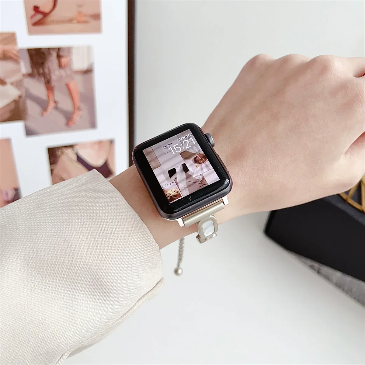 Cinturino in metallo per apple watch series e modelli ultra_voghion.com