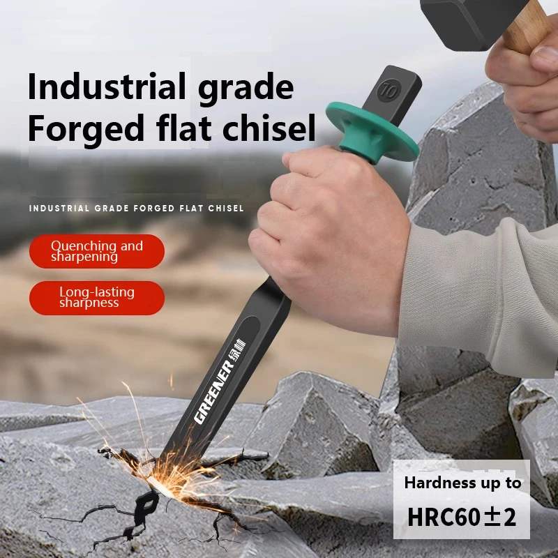 GrenPRO Chisel Concrete Tool Chisel Head Cement Stone Splitter Chrome