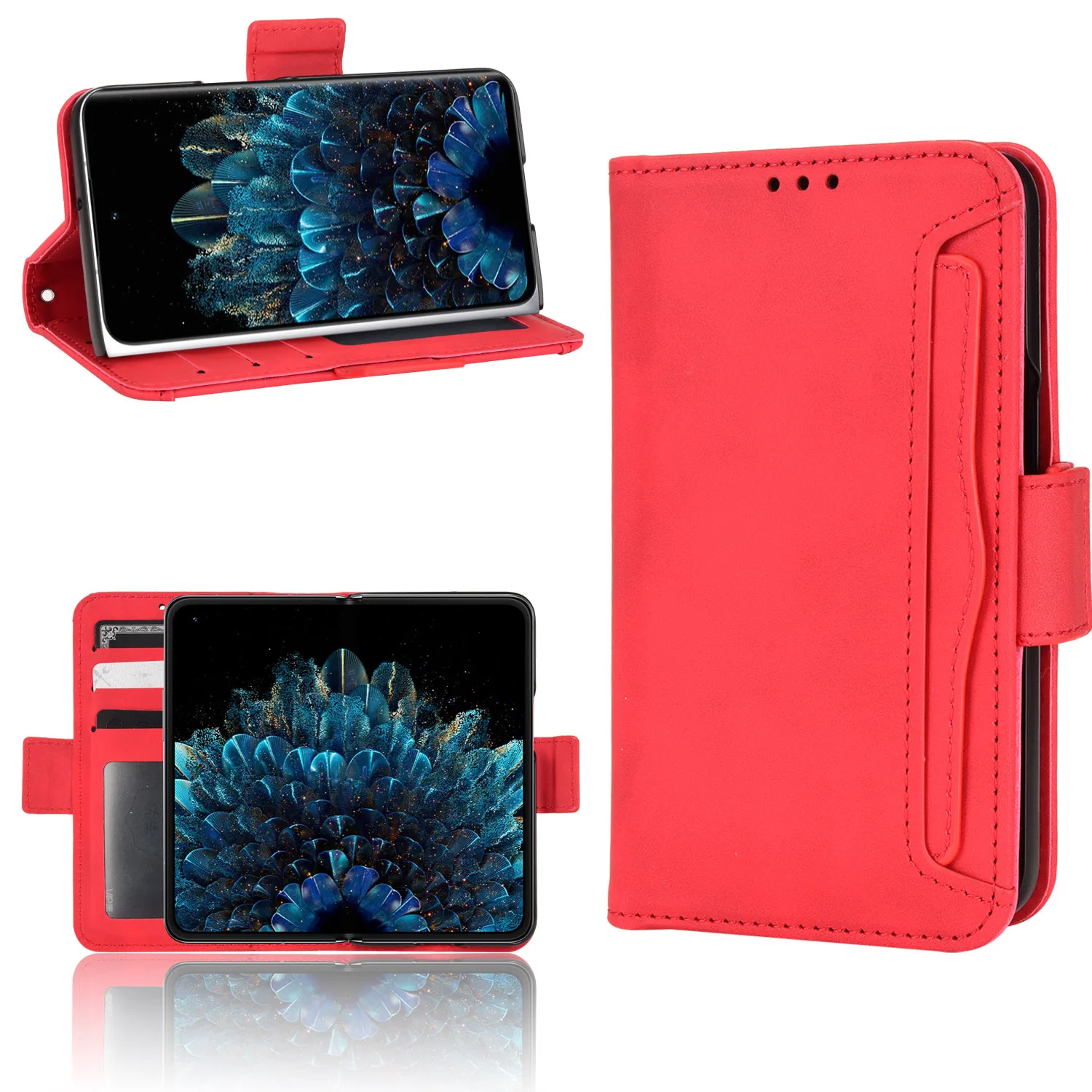 Wallet Leather For OPPO Find N Case Magnetic Book Stand Flip Card Protection Cover oppo flip cover Cases For OPPO