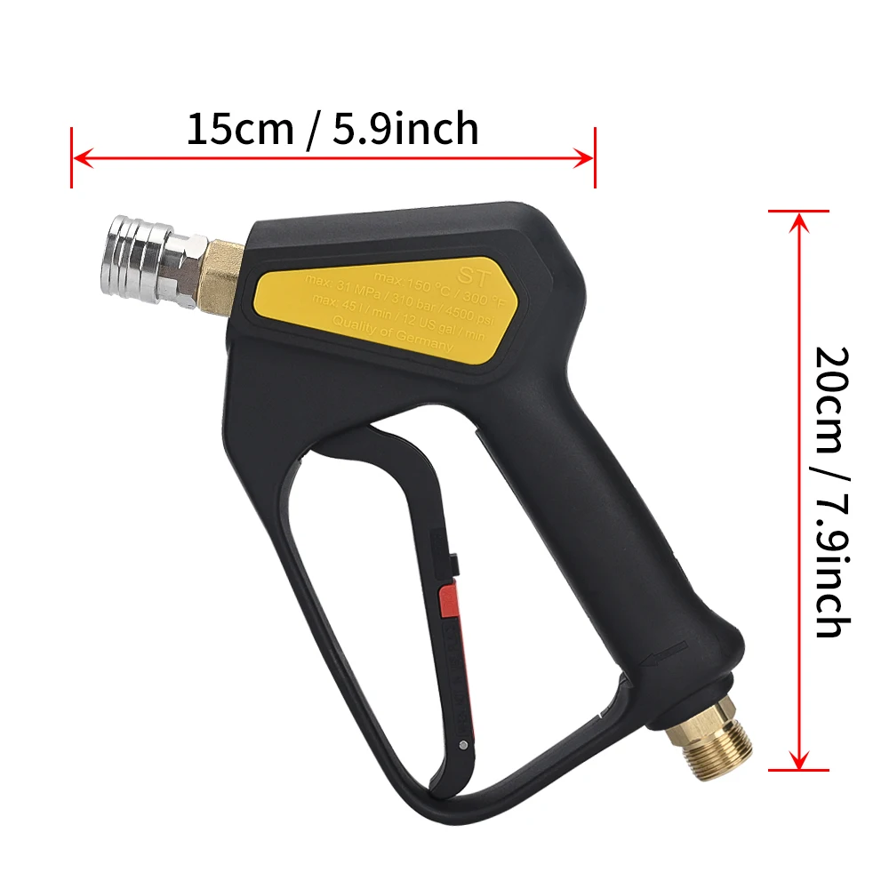 High Pressure Washer Trigger Spray Gun with Quick Connector - Max 4500 PSI