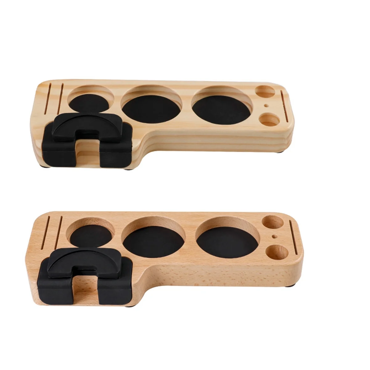 

2PCS Coffee Tamper Station Stand Espresso Distributor Base 51/53/58mm/54mm Coffee Powder Pad Nonslip