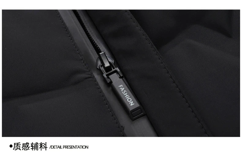 Lässige Herren-Entendaunenjacken mit Kapuze, Winter, Business, winddicht, warm, Puffermäntel, Outdoor, solide Daunen-gepolsterte Oberteile – Detail 20
