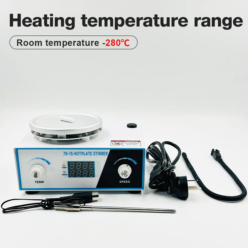 Heating Magnetic Stirrer Mixer 2L 0-2600RPM Lab Equipment EU Plug