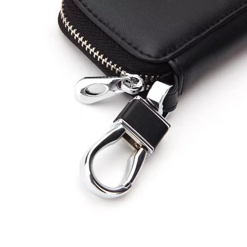 Elegant Leather Key Bag - Universal Car Keychain Wallet