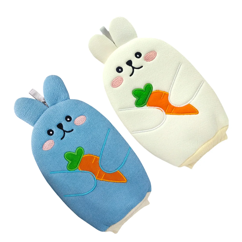 

2pcs Exfoliating Gloves Shower Gloves Body Scrub Mitt Shower Body Scrubber