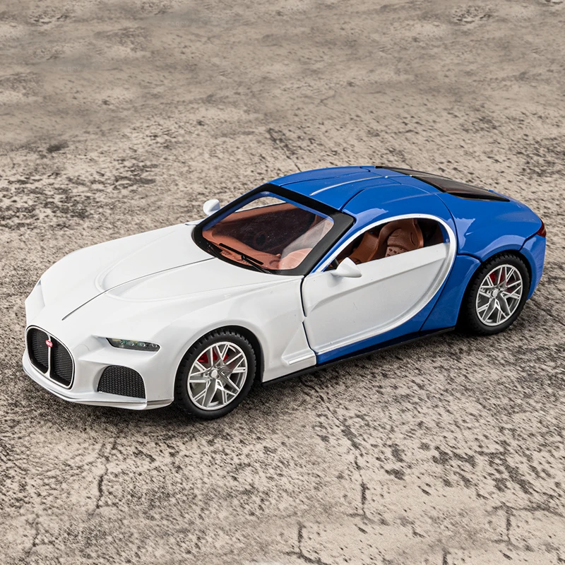 1:24 Diecasts Bugatti Atlantic Alloy Sports Car Model Metal Toy Vehicles Car Model Simulation Sound Light Kids Gifts Collection 1 24 nissan r35 simulation alloy sports car model diecasts metal toy vehicles pull back car sound light childrens toy gifts