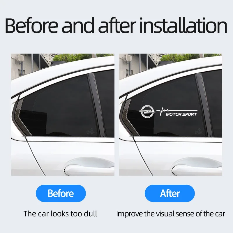 2Pcs Car Windows Sticker Decal Auto Badge Styling Accessories For Opel  Corsa D Astra Adam Insignia Mokka Combo OPC Vectra Zafira - AliExpress