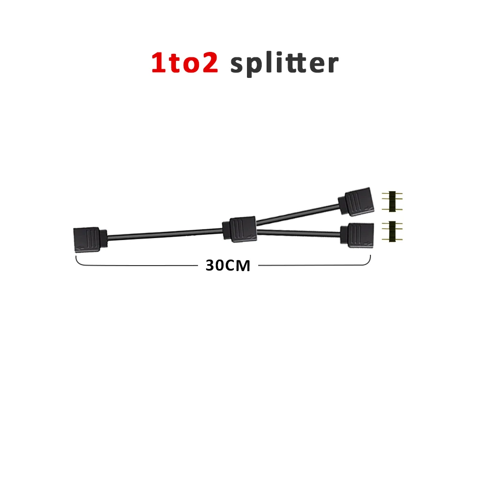 ตัวเลือกสินค้า แถบไฟ LED ARGB ปรับสีได้ ตกแต่ง PC