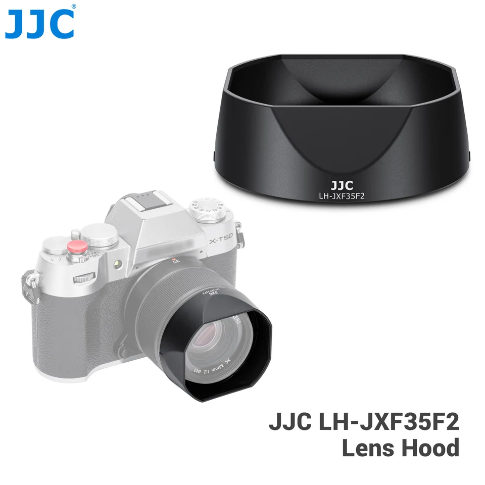 JJC Square Lens Hood for Fujifilm XC 35mmF2 XF 23mmF2 R WR XF