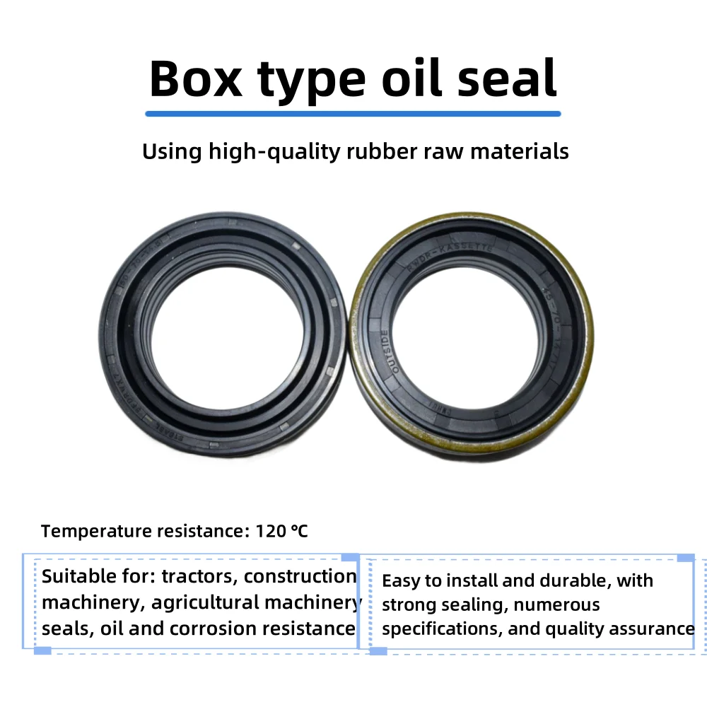 

NBR high-quality box oil seal 73*101.6*14.5/15.5 Product style: RWDR-K7 mechanical seal, corrosion and oil resistance