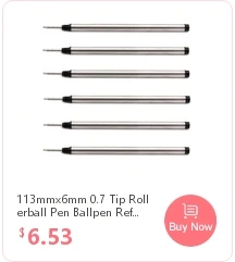 113 mm x 6 mm Tintenroller-Nachfüllungen mit 0,5 Spitze, Kugelschreiberminen, passend für Mont Blanc German Ink M401 107878 P163 H-12 M506 M710 105159 – Detail 9