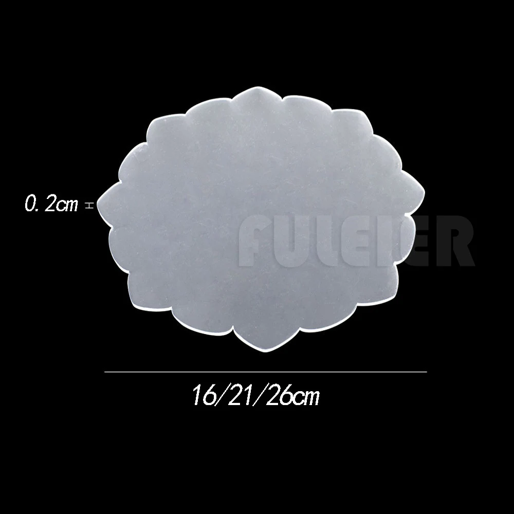 Flower Shape Acrylic Cake Discs 2Pcs DIY Art Blank Board Cake Tool Buttercream Smoothing Decorating Tool Baking Pan Tray cake making tools cake baking tools cake decorating tools