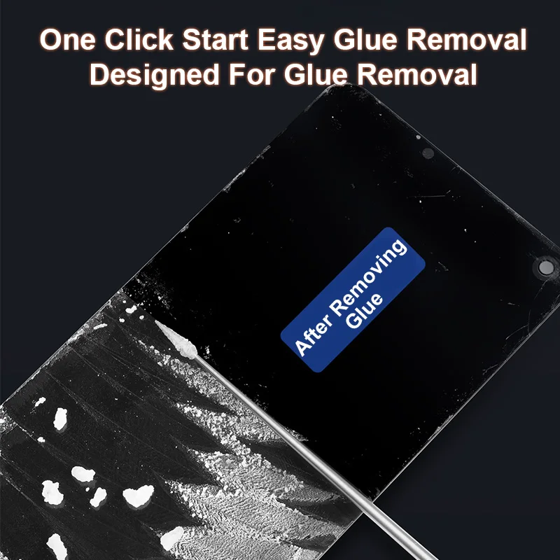 QIANLI Upgrade Electronic Wireless Glue Remover con Green Dust Light macchina per la pulizia della colla con regolazione dell'angolo portatile