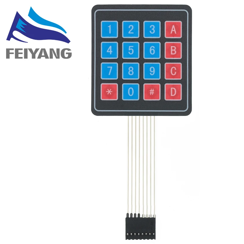 1x4 Box Array 1*4 4*4 4*5 Matrix Array/Matrix Keyboard 16 Key Membrane Switch Keypad ...