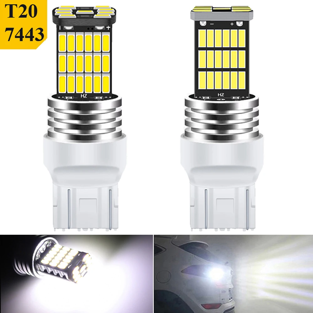 Super Bright LED Reverse & Daytime Running Light Bulbs - 6000K White, Pack of 2