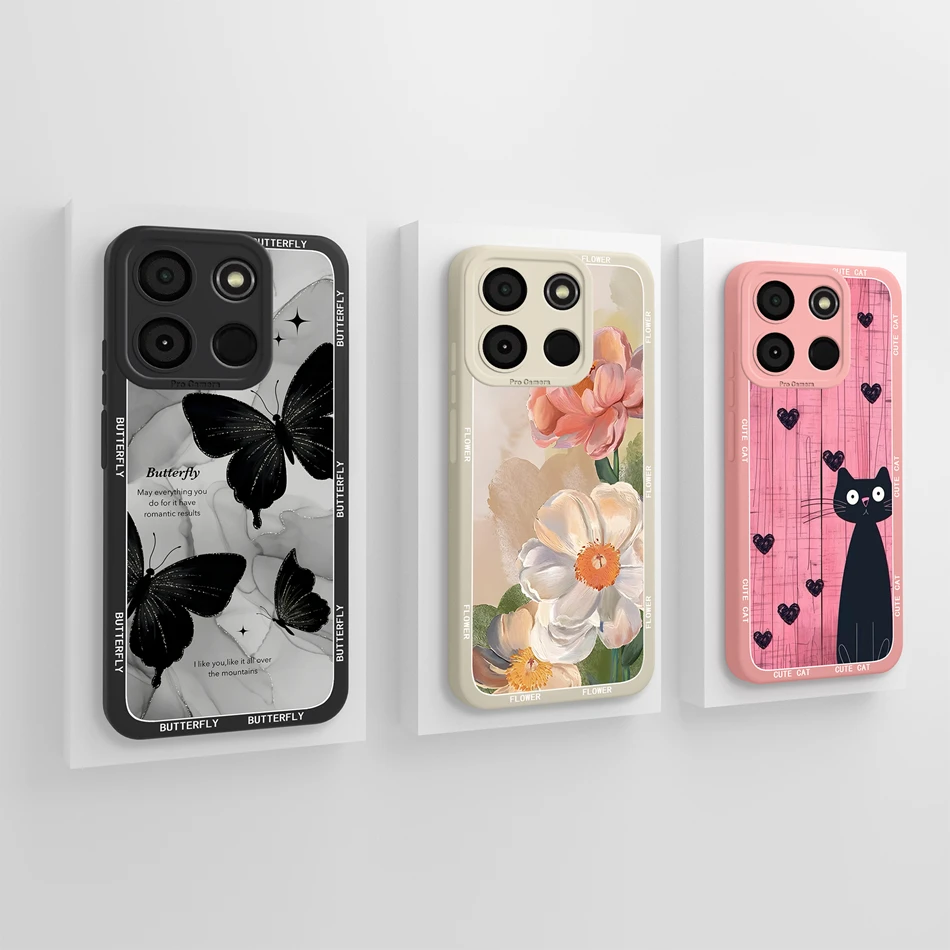Astronaut Cartoon Fashion Soft Liquid Silicone Shockproof Phone Case Back Cover Shell