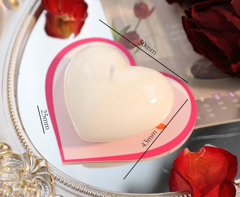 Romantic Heart-Shaped Aromatherapy Candle Handmade Gift