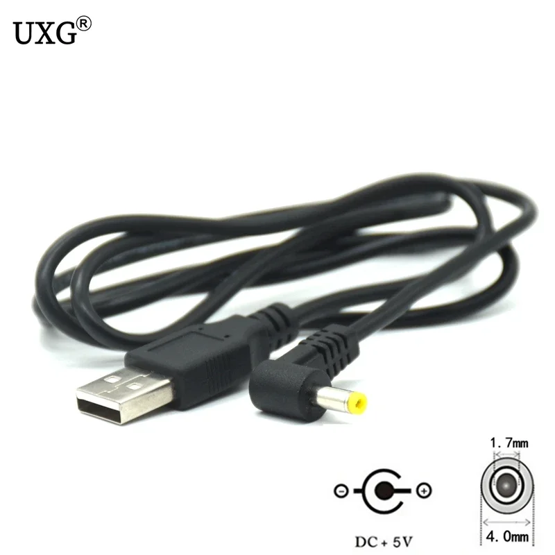 

Разъем питания постоянного тока 2 А, преобразователь USB в 4,0*1,7 мм/разъем постоянного тока 4017 с соединительным кабелем 1 м, черный и белый
