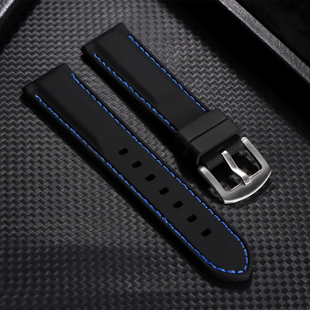 Enhanced Sports Silicone Waterproof Watch Band - Thick Rubber Strap Bracelet