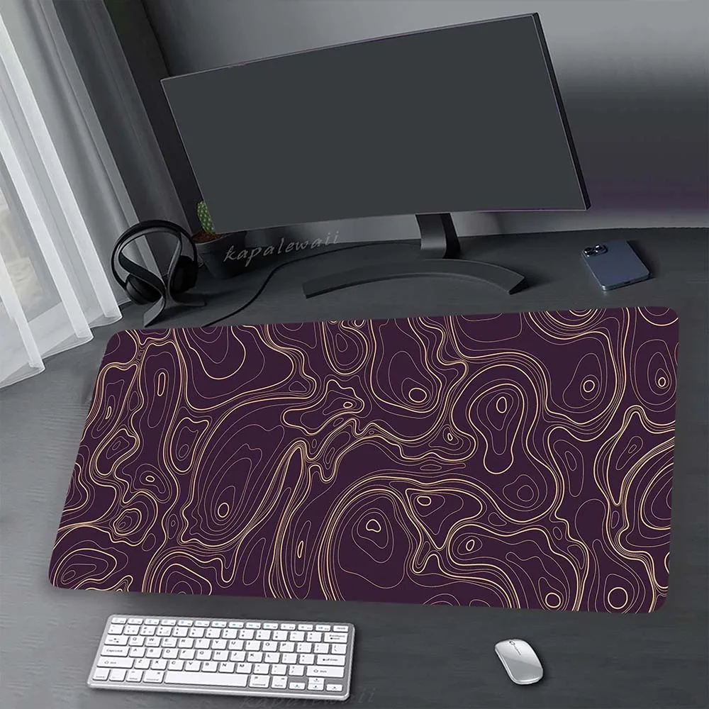

Computer Mousepad Topographic Large Mouse Pad Gaming MousePad Locking Edge Mouse Pads Keyboard Mat Mousemat Rubber Mat 400x900mm
