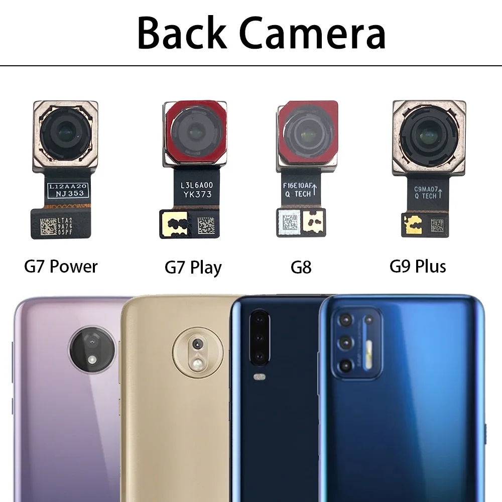 

5Pcs Back Camera Module Flex For Moto G Stylus 2021 G6 G7 G8 G9 G41 G60s Play Plus Power Camera Flex Cable Module Ribbon