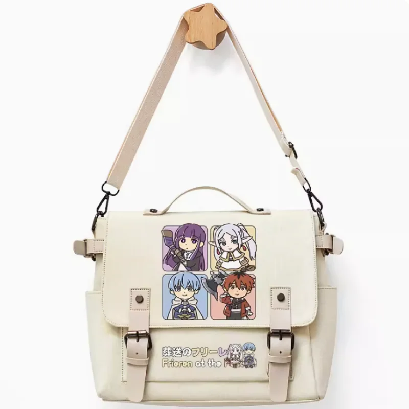 

Anime Frieren at the Funeral Bag Unsix Fashion Casual Teenagers Crossbody Student Messenger Handbag B814