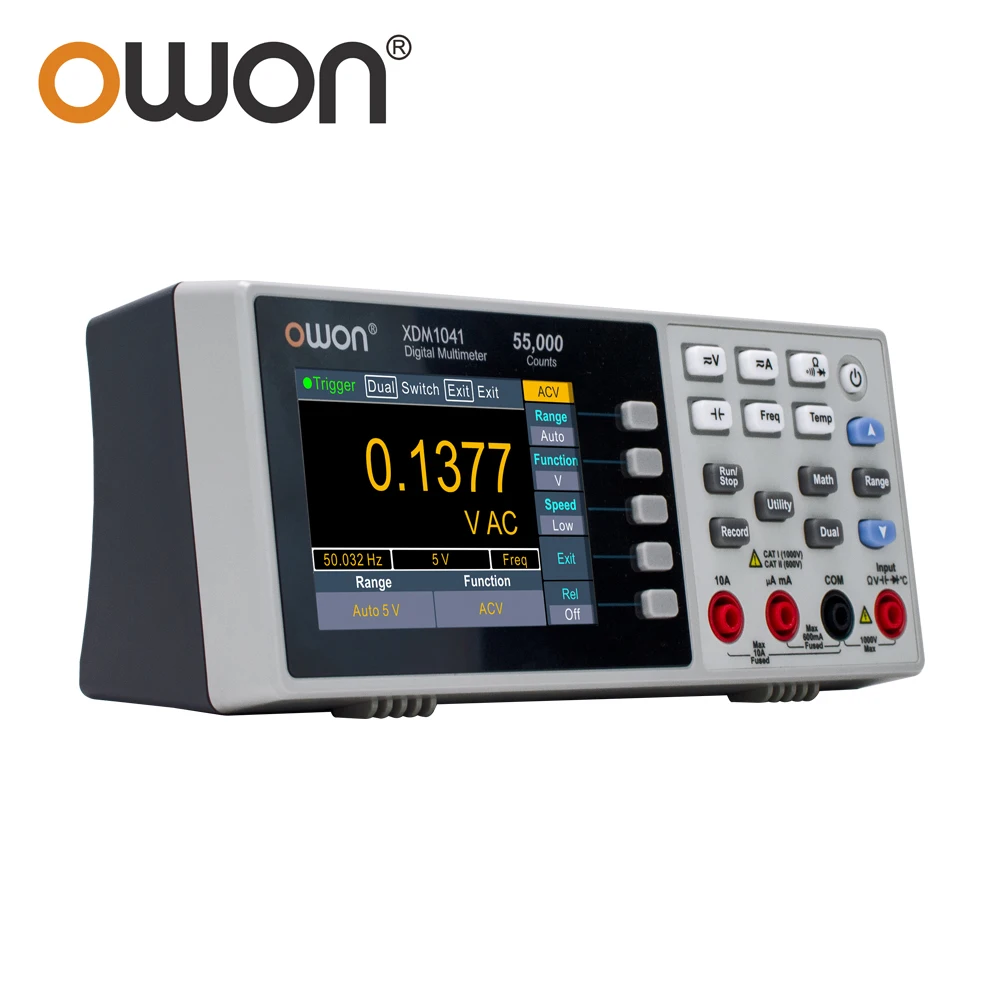 OWON Digital Multimeter XDM1241 XDM1041 True RMS 4 1/2 Digits AC DC Voltage Current Temperature Benchtop Measurement Test Tool digital multimeter multimeter tester