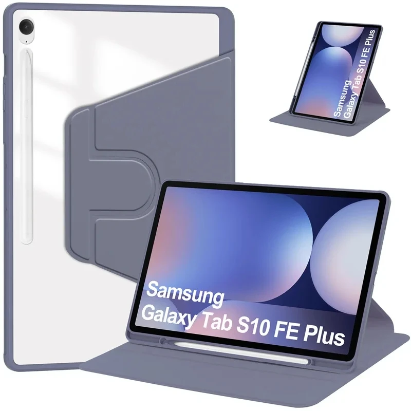 Acrylic 360 Rotation Tablet Case with Pencil Holder