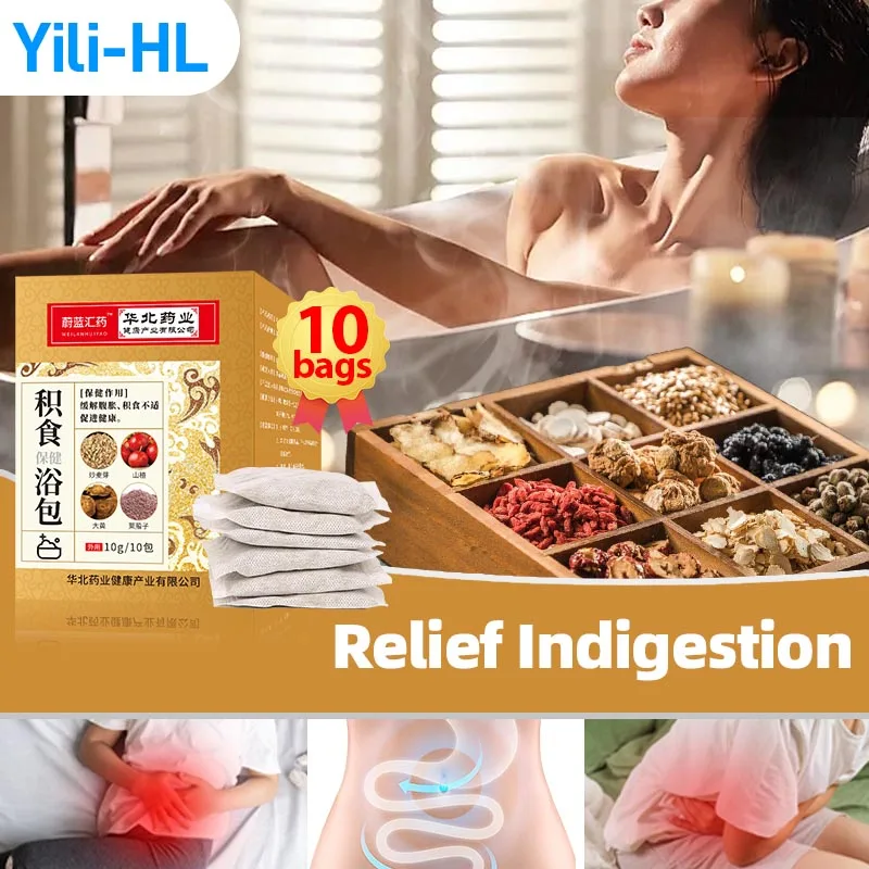 Indigestion Detox Bath Bag Dyspepsia Relief Diarrhea Bloating Stomach Flatulence Medicine Promote Digestion Aid Body Care
