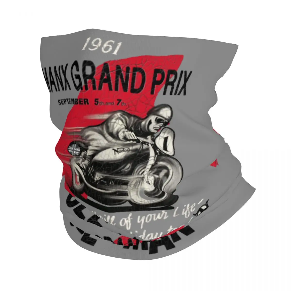 

Motorcycle Races Isle Of Man TT Bandana Neck Gaiter Printed Road Racing Balaclavas Mask Scarf Warm Headwear Hiking Breathable