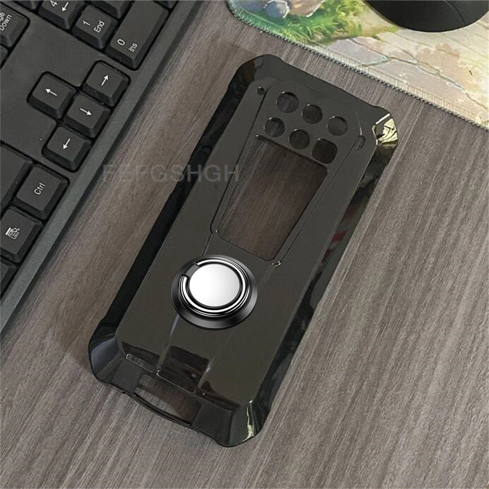 Durable TPU Silicone Phone Case with Back Ring Holder