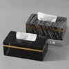 Nordic Modern Natural Marble Tissue Box Rectangular Light Luxury Paper Box Home Hotel Model Room Ornaments Creative Crafts 6