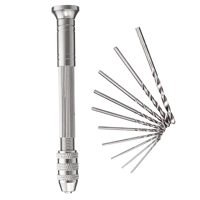 1/11pcs 0.3-3.2mm Mini Micro Hand Drill Woodworking Drilling Tools For Models Hobby Jewelers Drilling Rotary Tool DIY 2