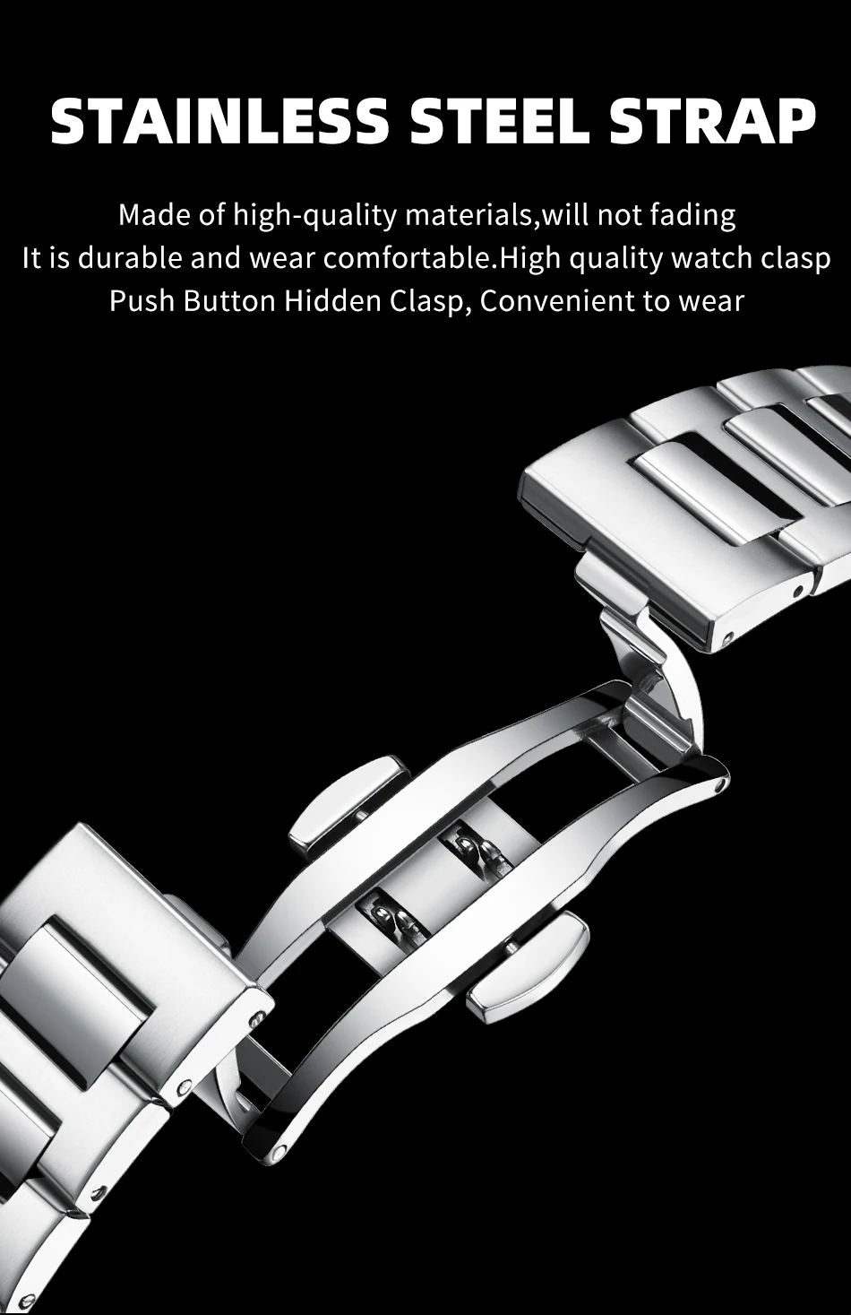 PAAZOMU Luxury Watch Business 50 ATM Waterproof Male Clock Luminous Date Stainless Steel Square Quartz Men Watches reloj hombre