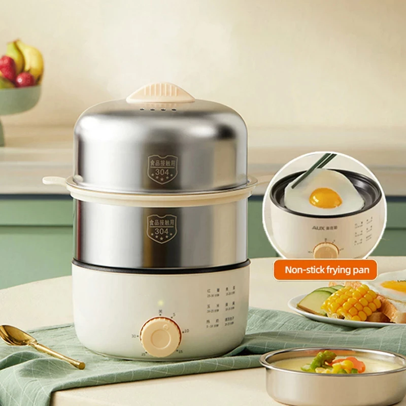 350w Electric Egg Boiler Breakfast Machine Automatic Steamer Egg