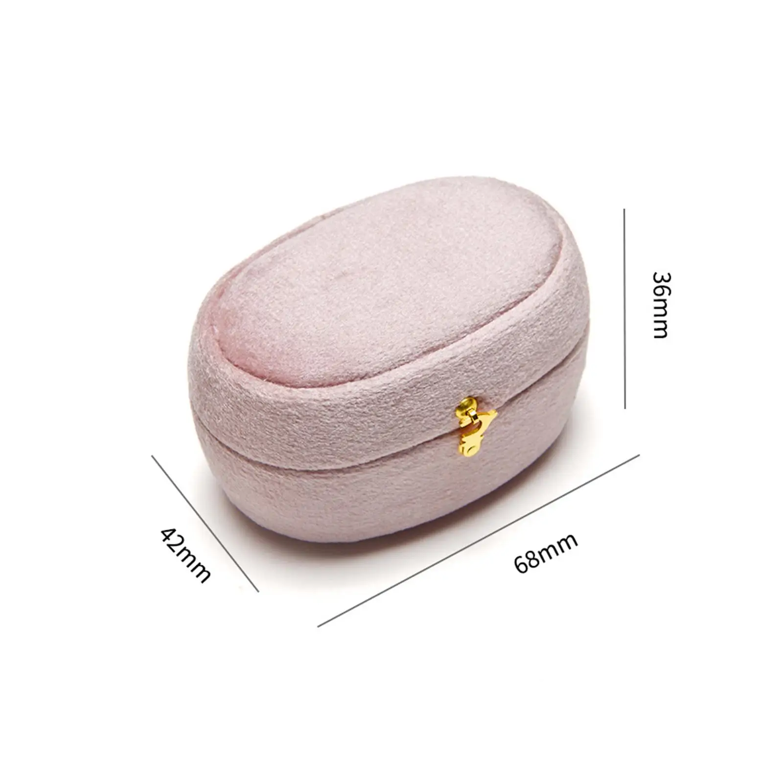 Ring Case Velvet Container Men Women Elegant Jewelry Storage Box Soft Gift Box Display Holder Valentine`s Day Smooth for Wedding