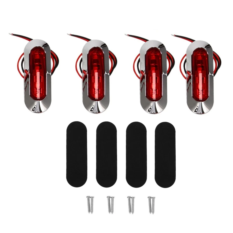 Luce Per Barca Marina Decorazione Per Pozzetto Luce Per Barca Luce Di Navigazione Per Barca Yacht Pesca Pontone 12V 24V 4 Pezzi