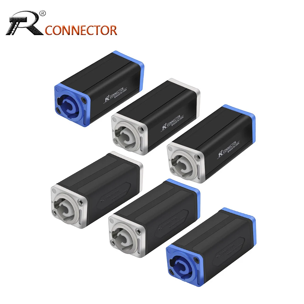 1pc New Arrival LED PowerCon AC Coupler Adapter Extender connector High quality Speakon Panel mount straight adapter
