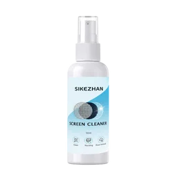 Premium Screen Cleaner & Polishing Cloth Set - Streak - Free Solution for Fingerprints, Oil, and Dust Removal (50ml screen cleaner)