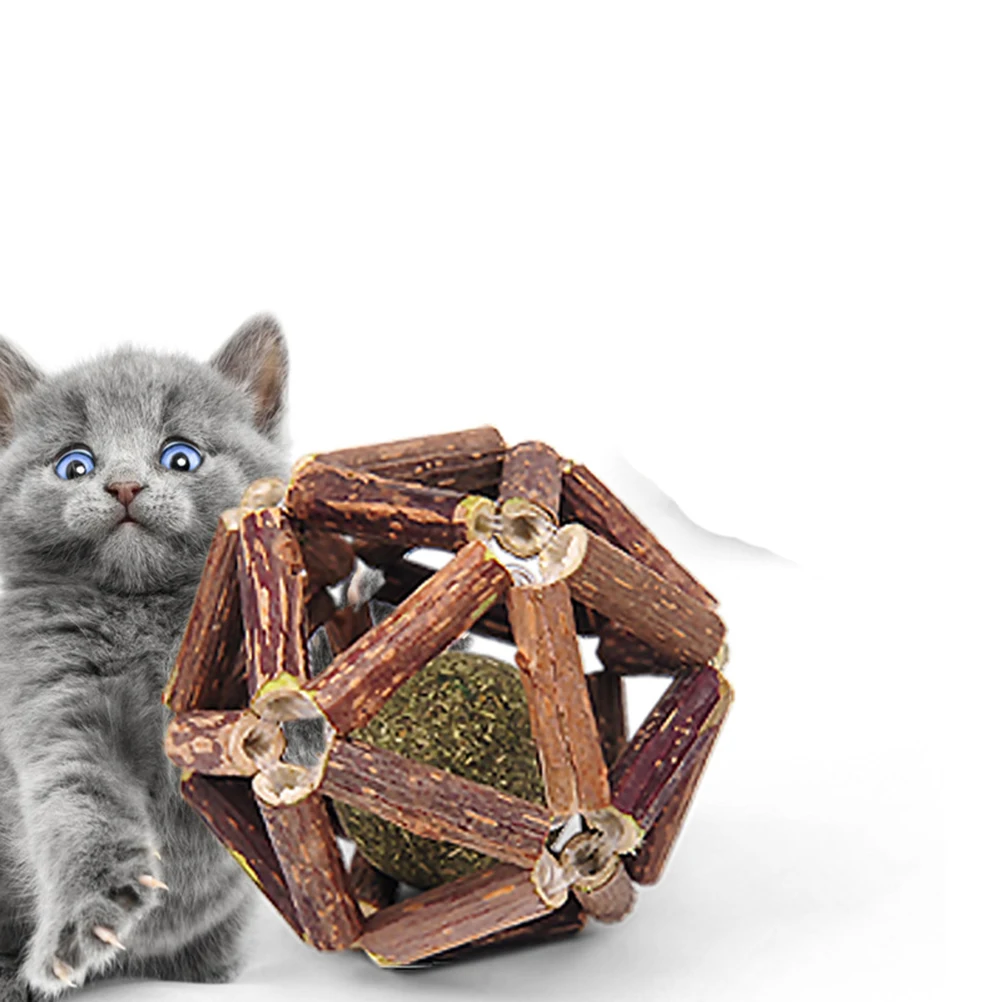 hierba gatera juguete giratorio para gatos