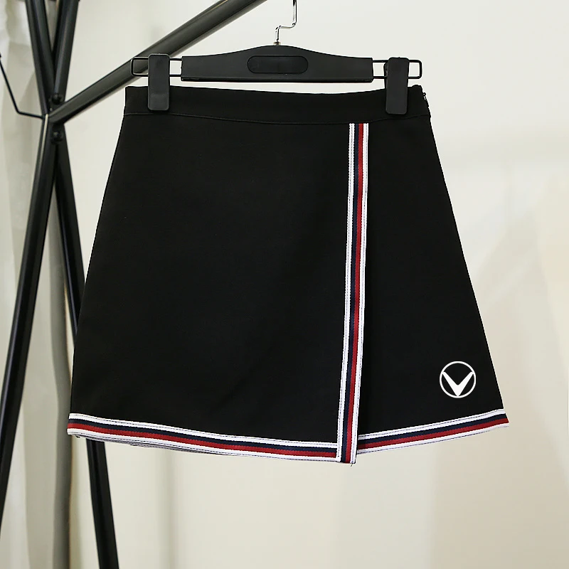 Pleated Motion Skirt Women Summer Middle Waist Slim A Line Skirt Shorts Female Korean All-match Casual Fashion Black 3