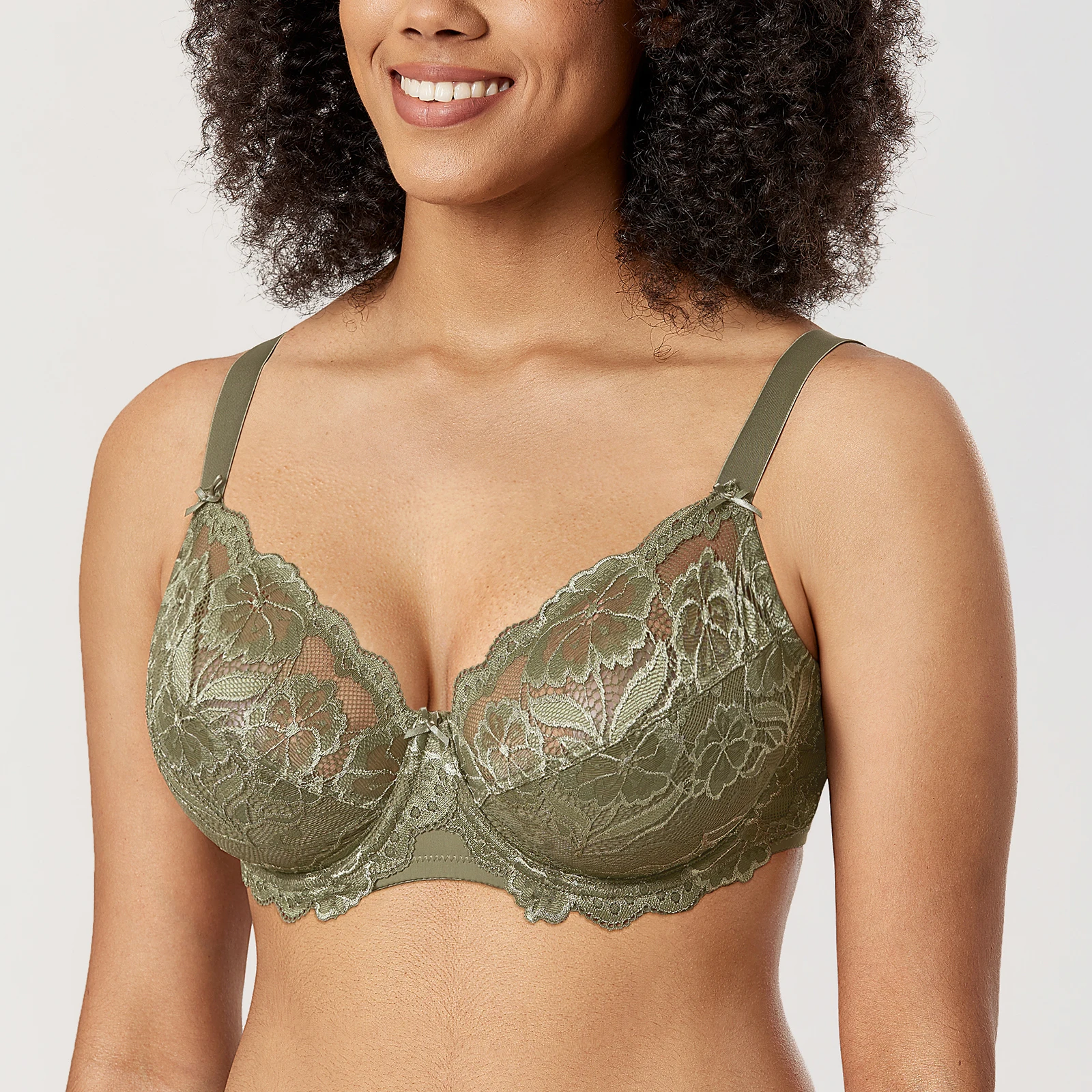 Buy Sexy Bras No-Padding with Underwire All Lace Full Coverage