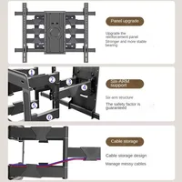 BEISHI TV Bracket  LED LCD TV Screen Wall Mount Bracket Stretch Adjustable Rotating Tilt TV Bracket Load up to 65kg VESA 600*400 - Image 2