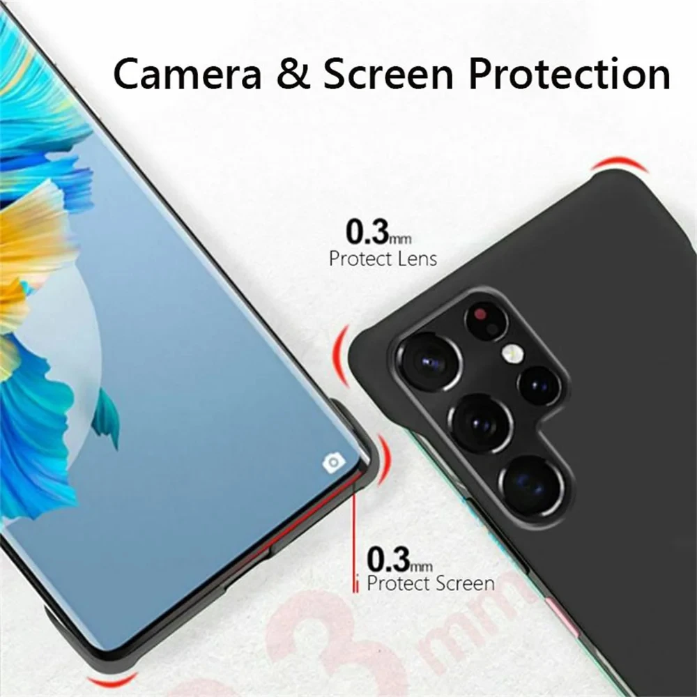 Ultra Slim Frameless Matte Hard Phone Cover