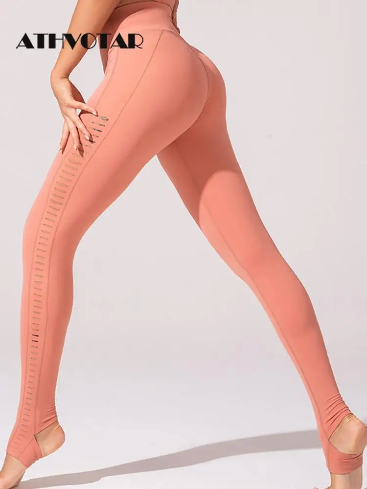AOYLISEY Women Black High Waisted Leisure Leggings With Stirrup Skinny Plus  Size Spandex Elastic Fitness Spring Workout Pants