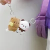 Panda Bubu and Yier Cartoon Plush Pendant Dolls Cute Animation Panda Bear Doll Key Chain Backpack Pendant Couple Gifts 4