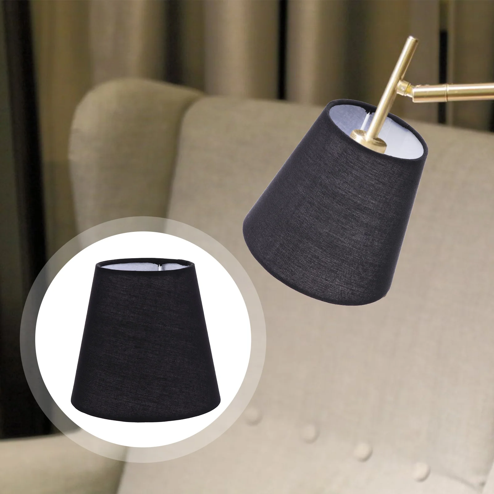 

Lamp Shade Lampshade Cover Table Cloth Shades Light For Chandelier Barrel Black Dust Lampshades Wall Ceiling Floor Chandeliers