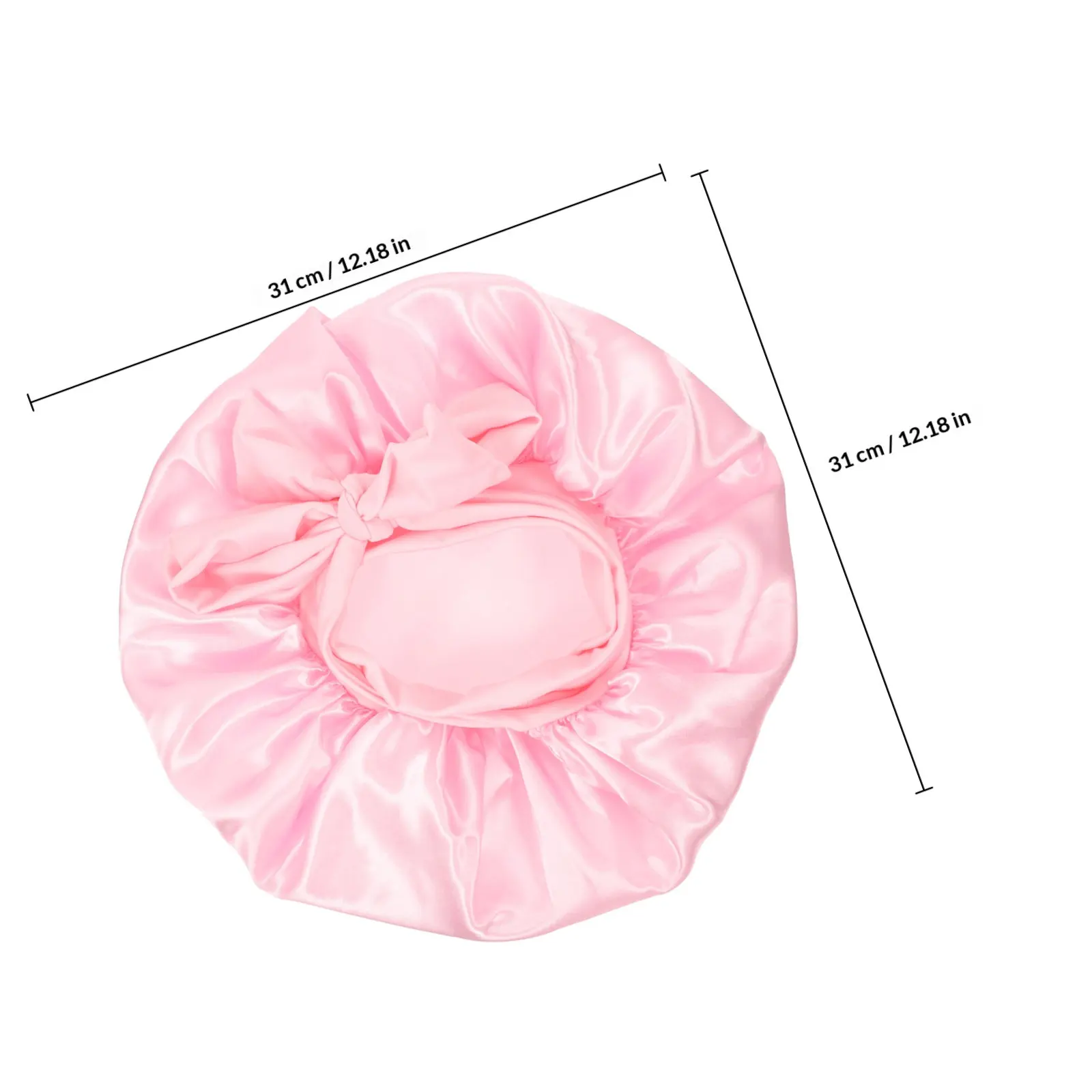 탄력있는 수면 보닛 새틴 헤어캡 대형 여성 나이트 모자 부드럽고 편안한 리본 수면 모자 헤어 케어 메이크업 얼굴용