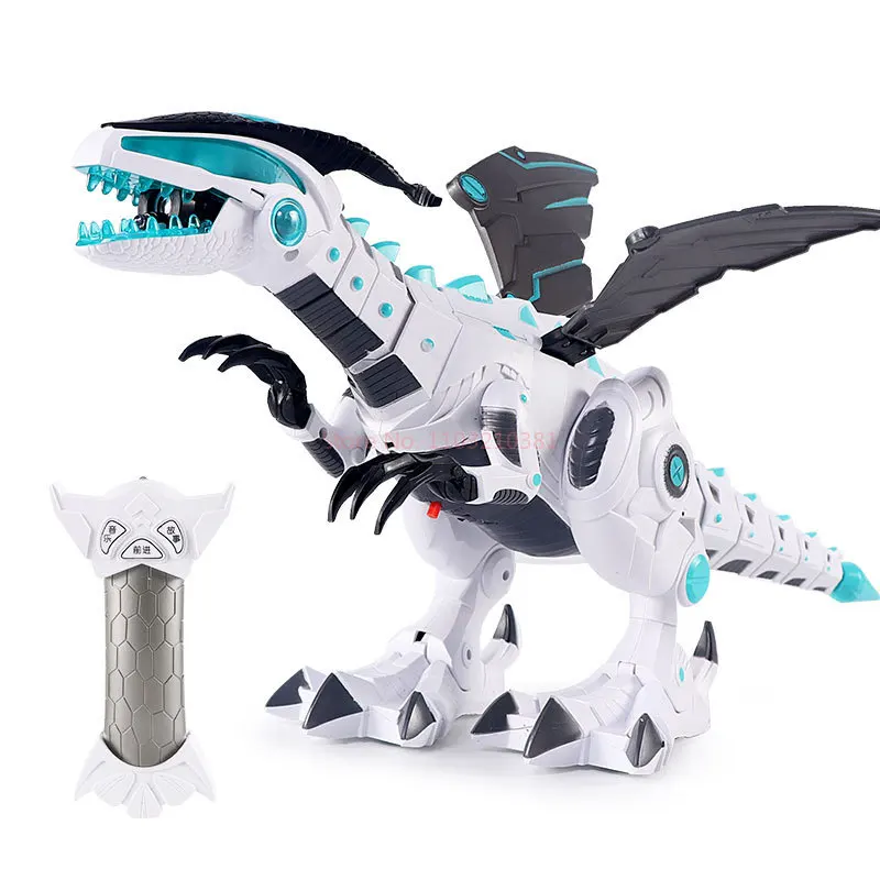 Remote Control Machine Spray Dinosaur Electric Movable Toy Intelligent Gift With Light Mechanical Dinosaur Model Children'S Toy 6