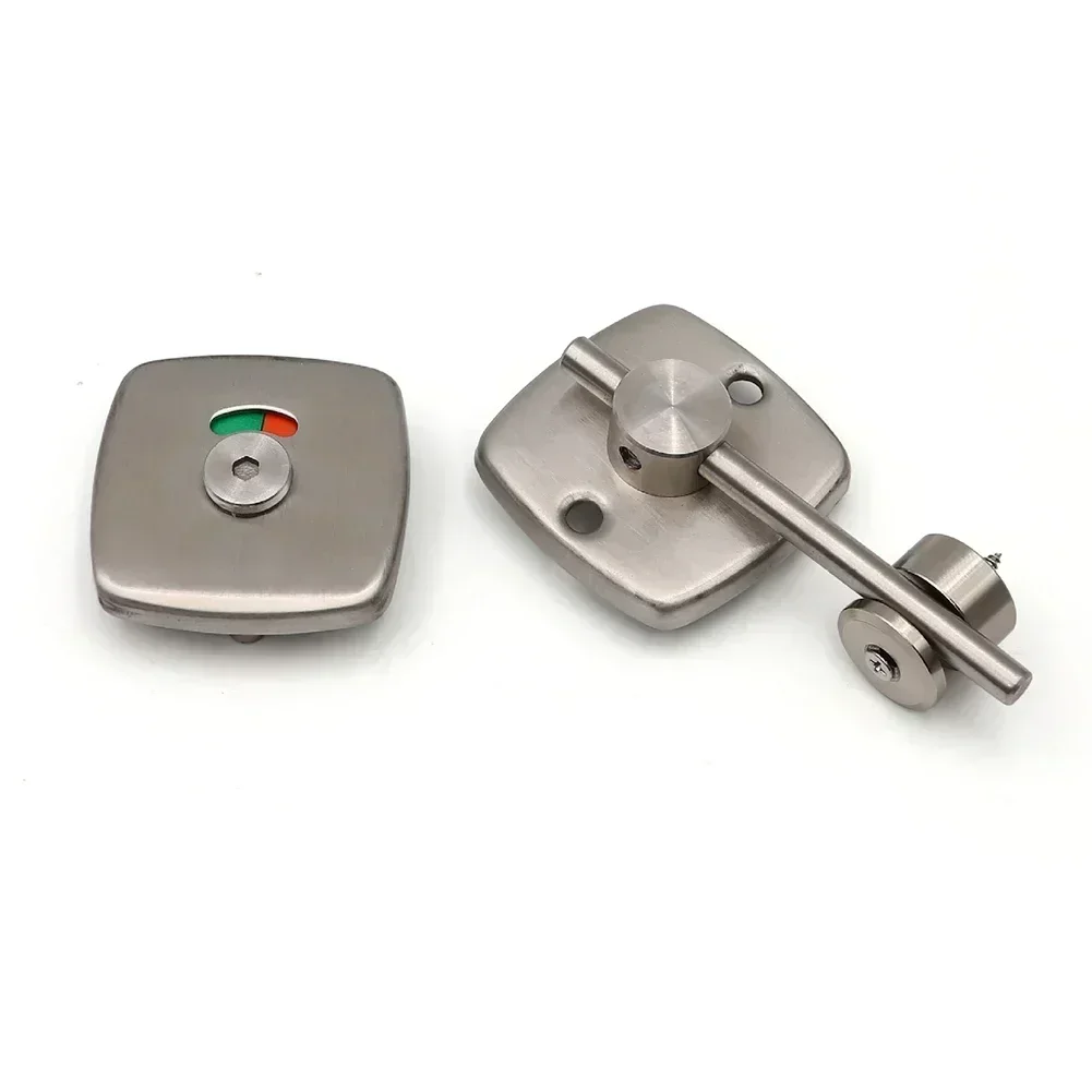 Toilet Indicator Lock Round Rod Latch Stainless Steel Bathroom Partition Indicator Bolt Door Buckle Home Improvement Hardware